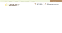 Desktop Screenshot of gettoecuador.com